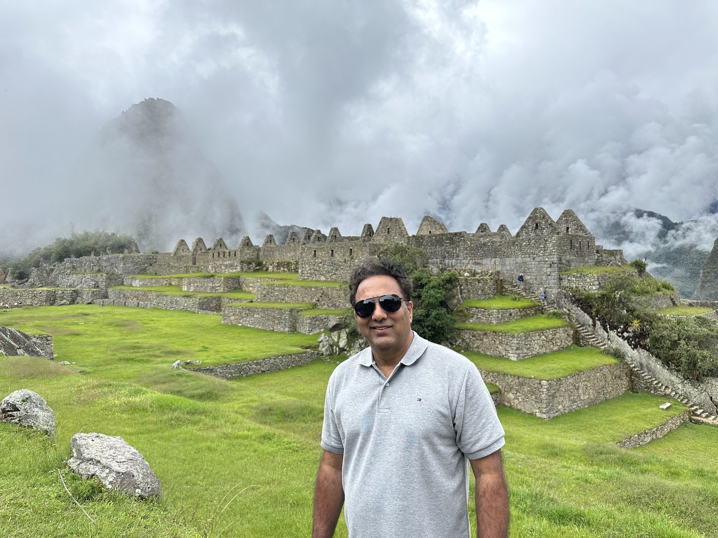 Saif Rehman at Machu Picchu, Peru