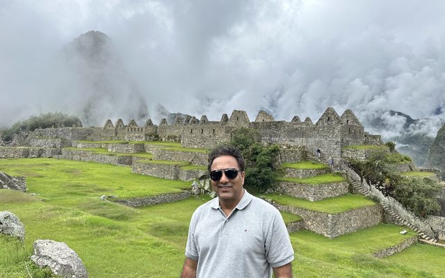 Saif Rehman at Machu Picchu, Peru